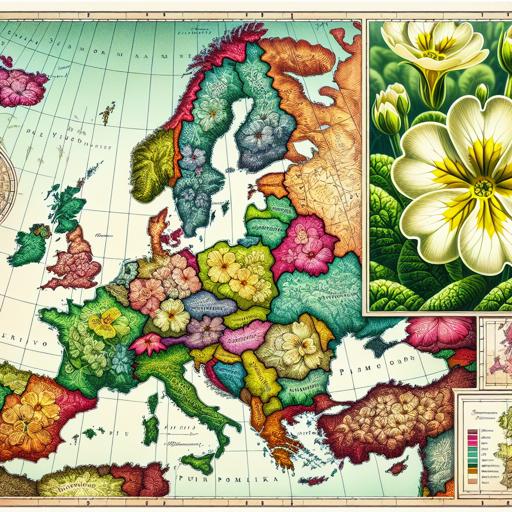 Siedliska i zasięg występowania pierwiosnka w europie