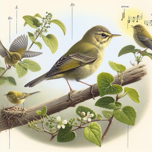 Zachowania i tryb życia wójcika phylloscopus trochiloides