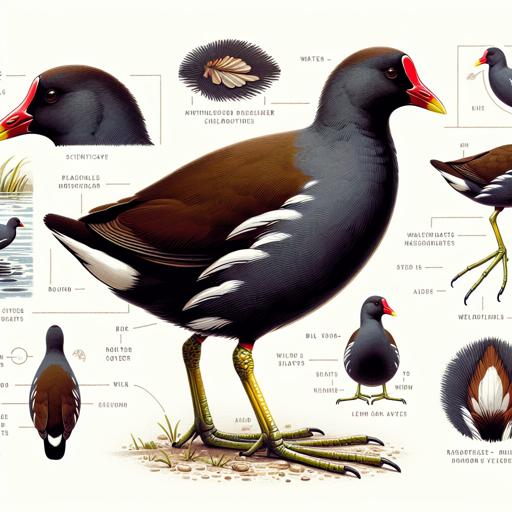 Charakterystyka i morfologia ptaka kokoszki gallinula chloropus