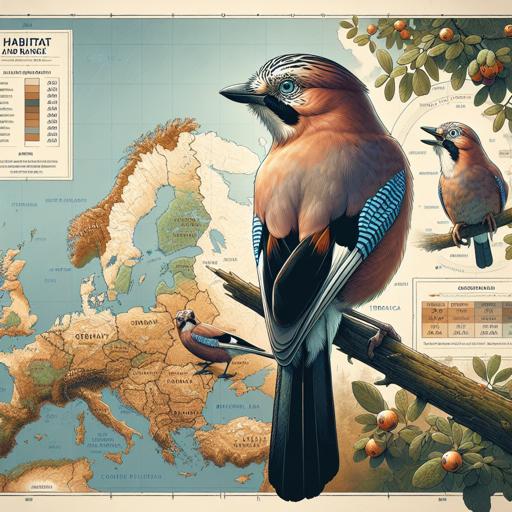 Siedlisko i zasięg występowania sójki w europie